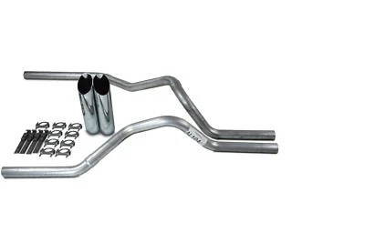 Dodge Ram 1500 Truck 04-08 2.5" Dual Truck Exhaust Kits No Muffler Slash Tips Foto 1 de 2