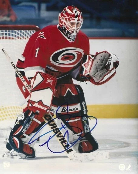 Foto autografiada de 8x10 SEAN BURKE Carolina Hurricanes - con certificado de autenticidad Foto 1 de 1
