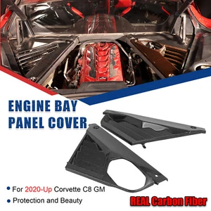 Real Carbon Fiber Engine Bay Panel Cover GM Factory Style For 20-UP Corvette C8 - Bild 1 von 24
