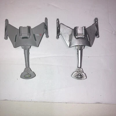 2 Micro Máquinas USS Klingon Battle Cruiser Gris/Plateado STAR TREK Galoob Foto 1 de 4