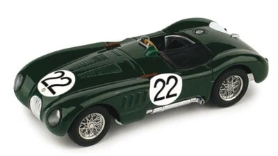 MODELLINO AUTO STATICO BRUMM JAGUAR C TYPE LE MANS 1951 MOSS-FAIRMANM SCALA 1:43 - Immagine 1 di 4