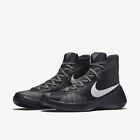 New Nike Mens Hyperdunk Basketball Shoes Black Metallic Silver Trainers UK 7