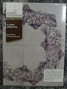 Anita Goodesign Floral Wreaths Embroidery  Designs CD ,sealed - Picture 1 of 2