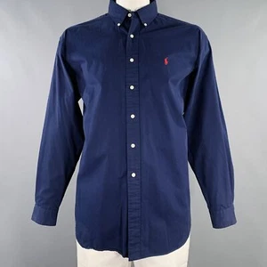 Camisa De Manga Larga De Algodón Blake Navy Talla XL RALPH LAUREN - Imagen 1 de 5