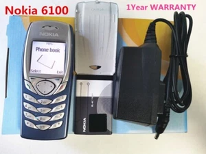 Original Nokia 6100 Unlocked 2G Cellular Phone Multiple keyboards 1Year WARRANTY - Afbeelding 1 van 10