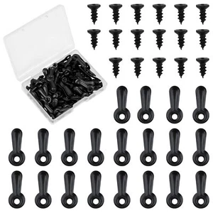 100 Pcs Picture Frame Turn Button Fasteners Set with 100 Pcs Screws for Photos - Picture 1 of 7