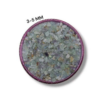 Piedra preciosa de fluorita triturada incrustación de piedra en polvo grueso incrustación de anillo para carpintería Foto 1 de 4