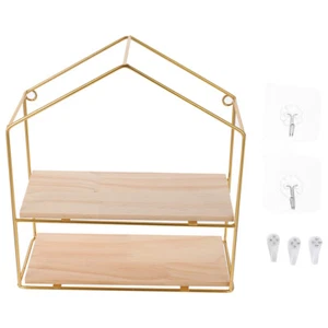 Metal Storage Mount Iron Holder Wall-mounted Sundries Holders - Imagen 1 de 12