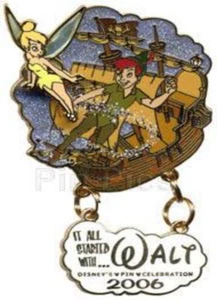 Disney Pin 47236 WDW It All Started With Walt Animation Peter Pan Tinker Bell LE - Picture 1 of 1