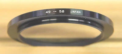 Filter Step Up Ring 49mm-58mm, NOS Gemko Brand in original box - Image 1 of 2