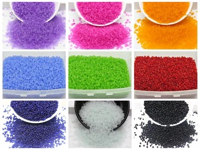 2000 Frosted Mini Glass Beads 2mm (10/0) + Storage Box Colour Choice Jewelry Mak - Image 1 of 4