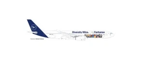 Herpa 537216 - 1/500 Lufthansa A330 Fanhansa – Diversity Victoires - D-Aikq - - Photo 1 sur 1