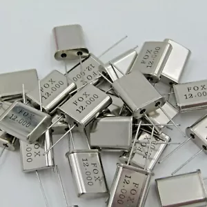 ( 20 PCS ) 12mhz Crystal HC-49U by Fox 12.000 mhz - Picture 1 of 1
