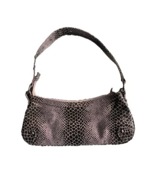 Bolso de Hombro Nine West Para Mujer Rosa y Marrón Piel de Serpiente Estampado Foto 1 de 4