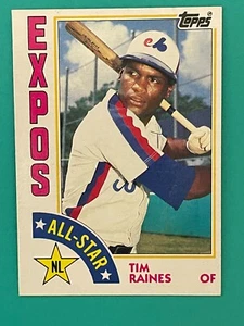 1984 Topps #390 N.L. All Star Tim Raines - Montreal Expos - Picture 1 of 2