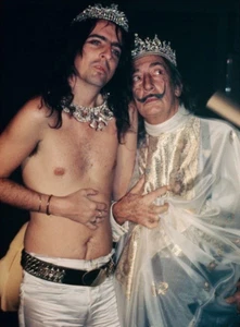 ALICE COOPER & SALVADOR DALÍ - IMÁN FOTO REFRIGERADOR 3"-5" - Imagen 1 de 3