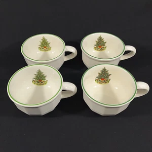 Lot of 4 Pfaltzgraff Christmas Heritage Flat Cups - Imagen 1 de 15