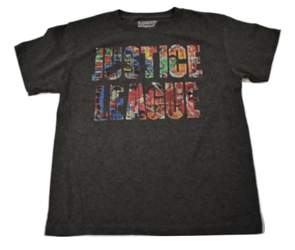 Camiseta Justice League Jóvenes Niños Brezo Carbón Nueva XS, M Foto 1 de 1