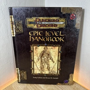 Epic Level Handbook - Dungeon & Dragons D&D d20 3.0 - RPG - 1st Print HC 2002 - Picture 1 of 10