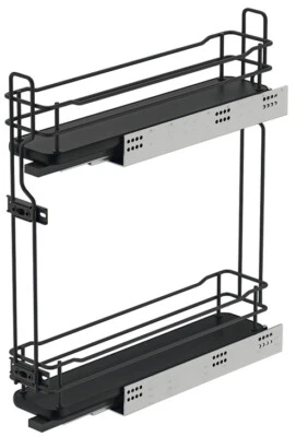 Unterschrank Frontauszug Schrankauszug Küchenschrank schwarz Auszug 150 mm - Bild 1 von 4