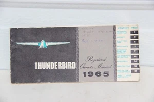 1965 Ford Thunderbird Owners Guide Nice ORIGINAL - Bild 1 von 2