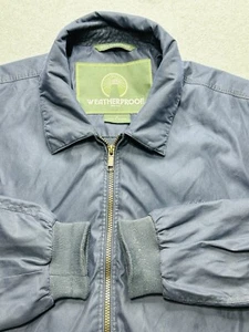 WEATHERPROOF Jacket Adult Extra Large Blue Windbreaker Nylon Full Zip Mens - Picture 1 of 11