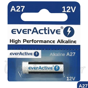 1 x everActive A27 Alkaline battery 12V MN27 8LR732 Remote Alarms GREAT VALUE - Picture 1 of 1