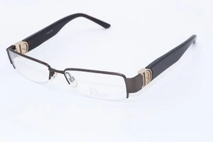 NEW CHRISTIAN DIOR CD 3703 AQI BROWN GUNMETAL HAVANA AUTHENTIC EYEGLASSES 51-16 - Picture 1 of 4