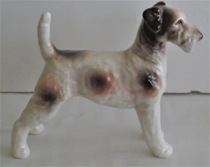 Draht Foxterrier Porzellan Figur  - Bild 1 von 10