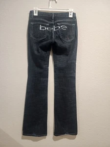 Vintage Lowrise Embellished Bootcut Bebe Jeans Size 26 - Picture 1 of 9