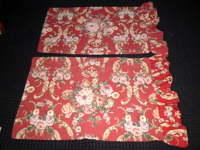 Fundas de almohada PR Ralph Lauren Danielle Marseilles Std ROJAS borde floral con volantes Foto 1 de 4