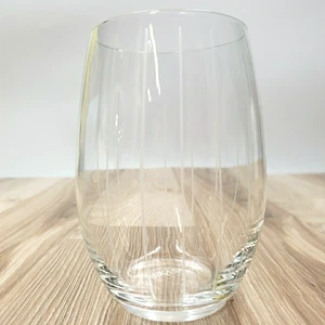 1 Mikasa Cheers stielloses Weinglas dünne vertikale Linien 5" (S2-8) - Bild 1 von 5