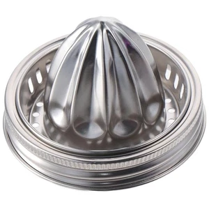 1/2pcs Simple Manual juicer Stainless Steel Lemon Squeezer,3.38 Inch Mason Ja... - Foto 1 di 7