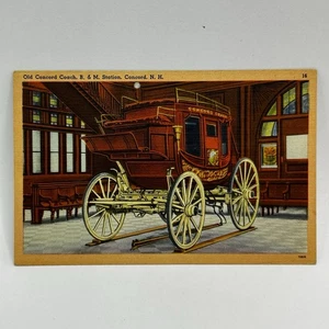 New Hampshire Concord Coach B&M Station Postcard Old NH Vintage Card View Postal - Picture 1 of 2