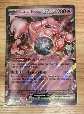 Team Rocket's Mewtwo ex 205 Jumbo Cards Holo - Image 1 of 2