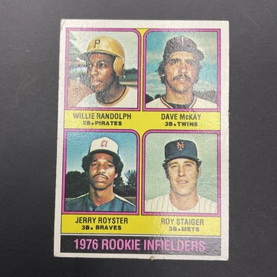 1976 年 Topps 新秀内场球员 - Randolph、McKay、Royster、Staiger #592 — 第 1/4 张图片
