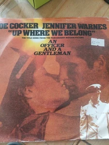 Joe Cocker & Jennifer Warne 'Up Where We Belong' 7" Single 1982 - Picture 1 of 3