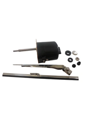 Universal Windshield Wiper Motor Kit GM Chevy Ford Mopar Jeep Boat 12V Black - Image 1 of 2