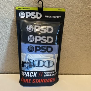 psd mens underwear medium 3 pack Dead President Money New Blue Grey Black Boxer - Picture 1 of 6
