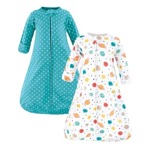 Unisex Baby Cotton Long-Sleeve Wearable Sleeping Bag, Sack, Blanket, Happy Pl... - Picture 1 of 4