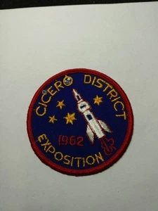 VINTAGE BSA Patch Cicero District Exposition 1962 "Early Space Race" S/150 - Bild 1 von 2