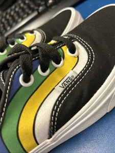 Größe W6,5 - M5.0 Vans Authentic Schnürschuhe schwarz bunt Sneaker Skateboard - Bild 1 von 12