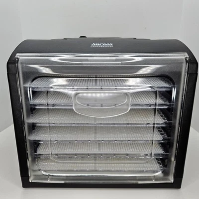 AROMA 专业食品脱水机 AFD-815B 超大容量 6 个托盘狩猎 — 第 1/4 张图片