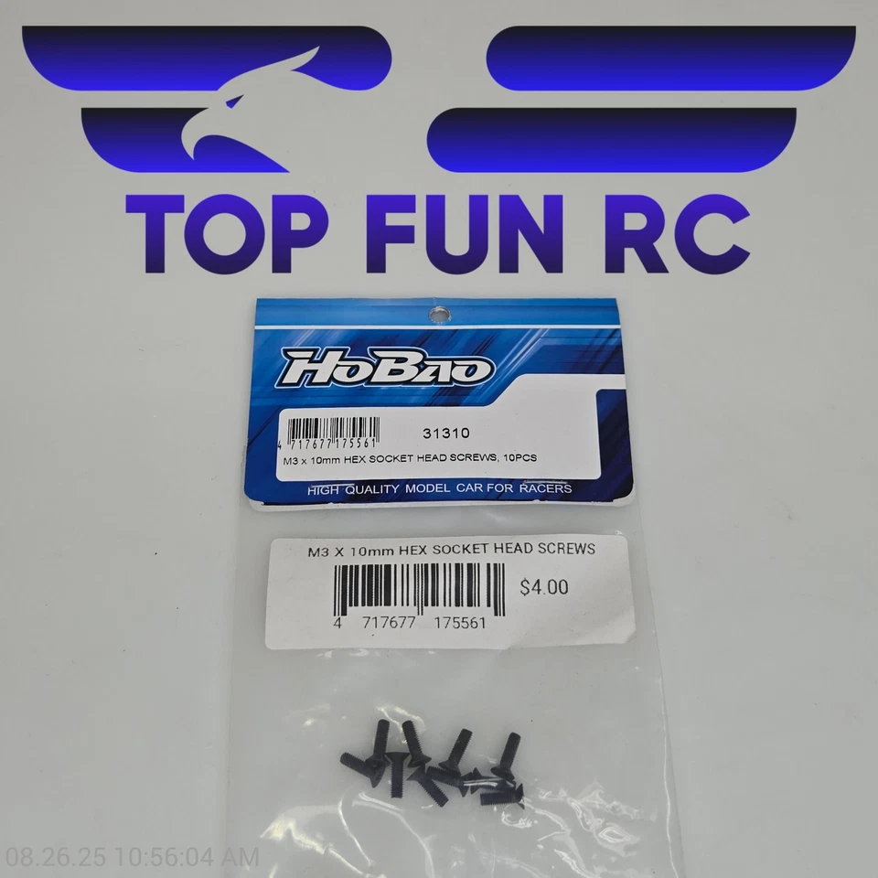 HoBao 31310 M3x10mm Hex Socket Head Screws 10pcs - Image 1 of 1