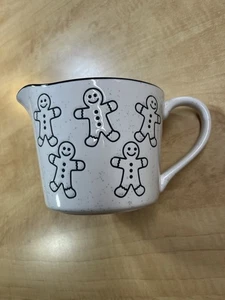 The Bake Shop Holiday Ceramic Gingerbread Man Measuring Cup ML Liter NEW - Picture 1 of 8