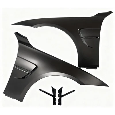 Par de guardabarros delanteros estilo OE panel de alas sin pintar para BMW M3 F80 2015-2018 Foto 1 de 4