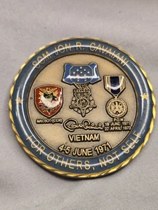 SGM Jon R. Cavaiani POW Vietnam Medal of Honor MACSOG Challenge Coin Green Beret - Bild 1 von 6