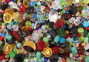 Perle di vetro 500 g/1000 g/5 kg set di perle miste cristallo miscela di perle postali V1 - Foto 1 di 10