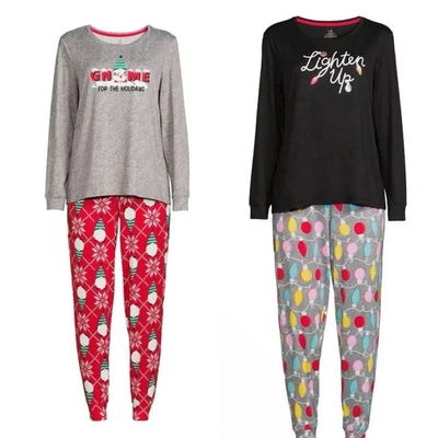 Conjunto de pijama de 2 piezas gráfico navideño Secret Treasures para mujer, varios estilos y tamaños Foto 1 de 3