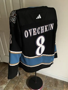 Washington Capitals Ovechkin Black NHL Retro Jersey US XL Size 54 - Picture 1 of 6